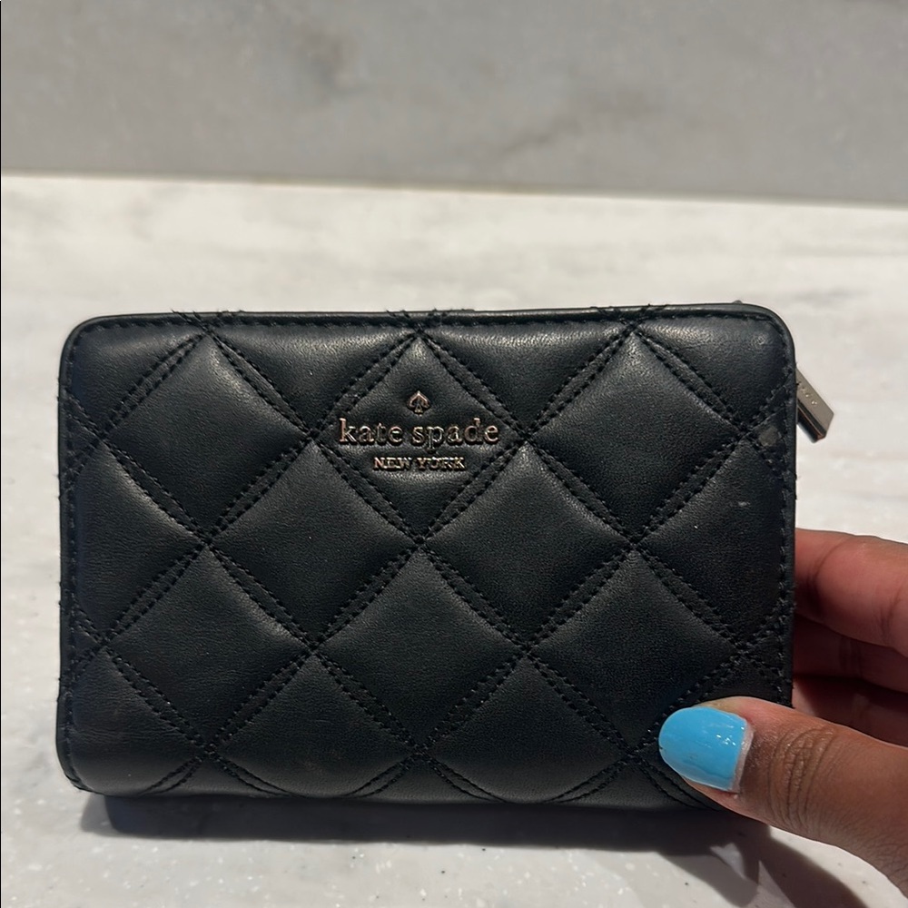 Kate Spade Black Quilted Wallet